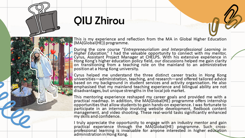 Gallery image of Student Voices: Reflections from the Second Cohort of MA in Global Higher Education - 4
